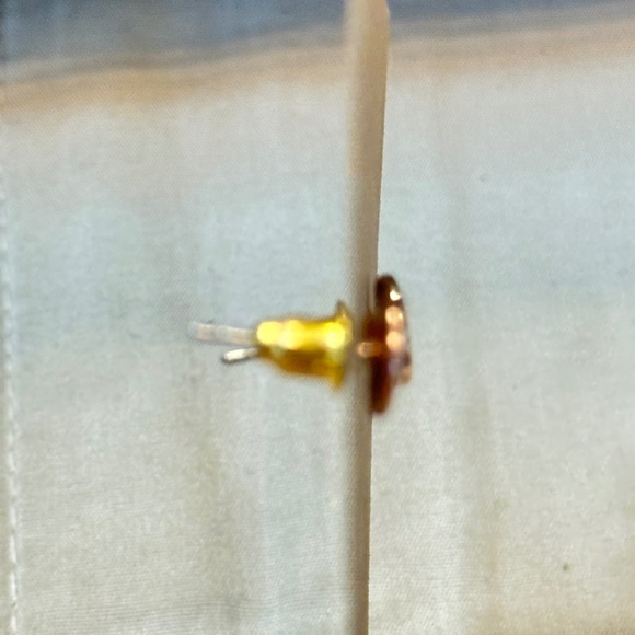 2/$15 Copper disc post/stud earrings. - Picture 4 of 6